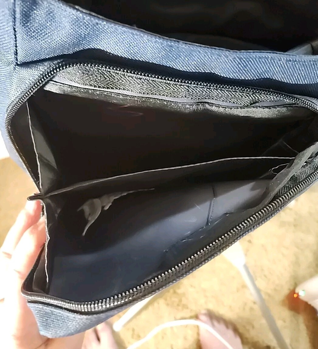 Disneyland Crossbody Bag Blue 12" x 9" x 4" Vacation Organize