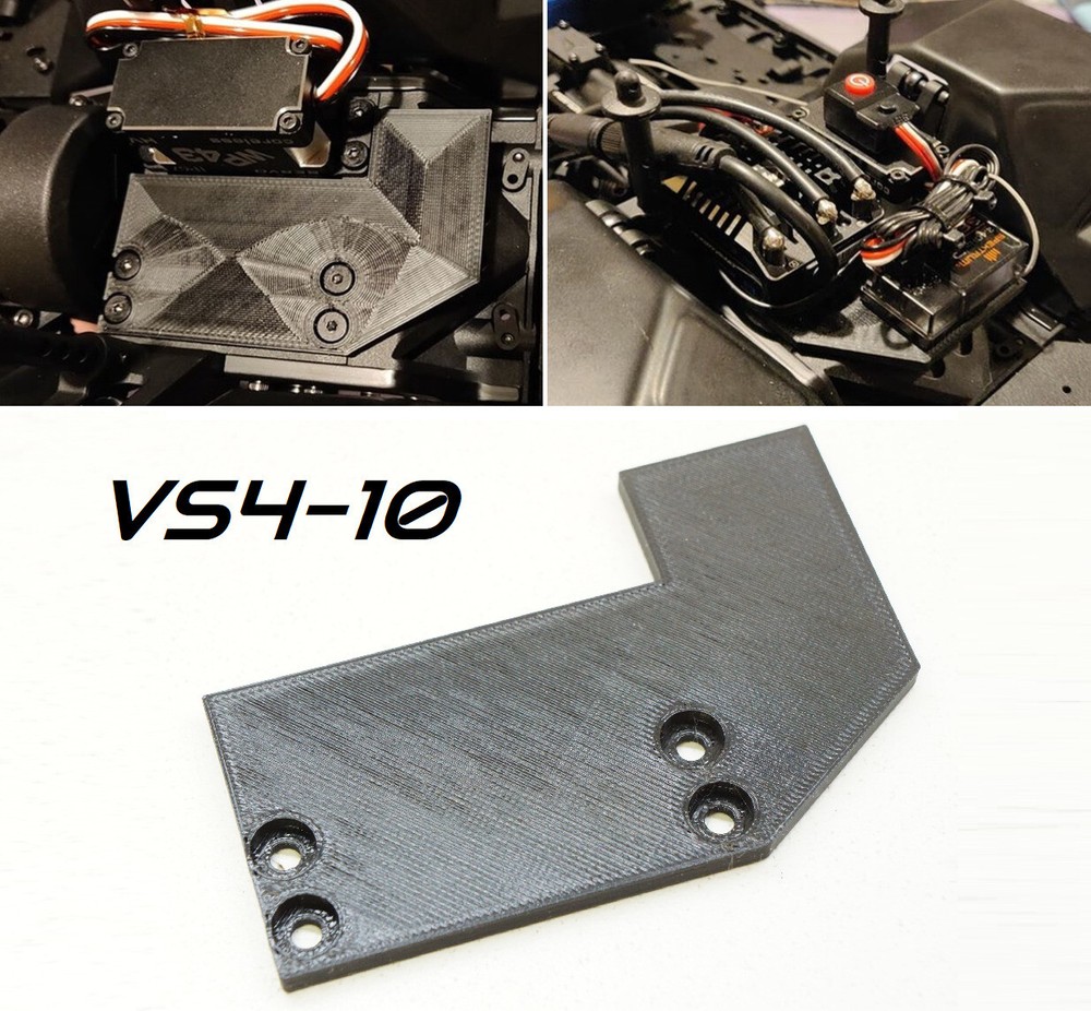 Front Mount ESC/Receiver Electronics Plate for Vanquish VS4-10 RC Crawler