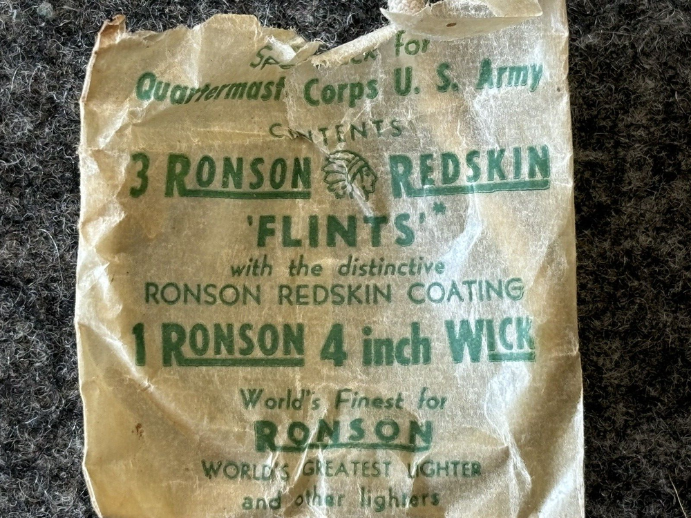 WWII US Army Private Purchase Independence Safety Match Box and US QM Ronson