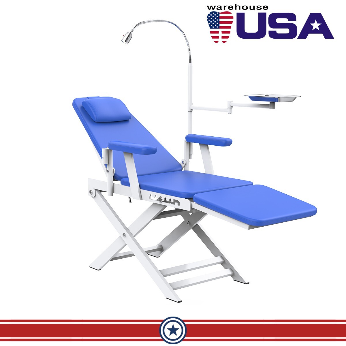 Combo Dental Portátil: Unidad, Compresor, Scalers, Cura Luz + Sillón Plegable