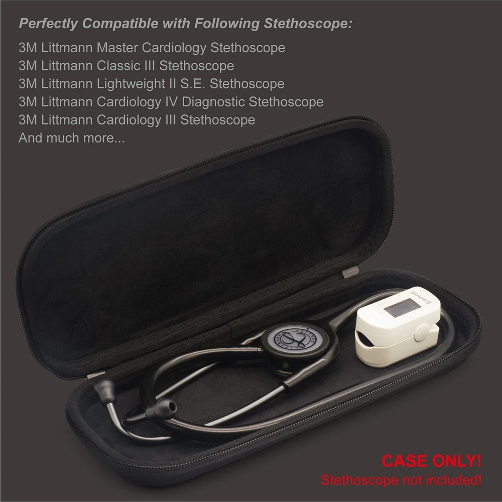 Hard Stethoscope Case, Lightweight Thin Stethoscope Holder Storage Pouch for