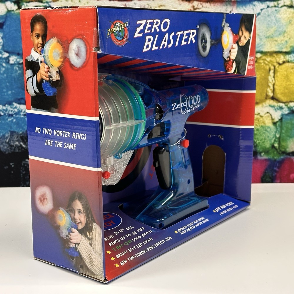 Zero Blaster Toroidal Vortex Blaster Smoke Ring Shooter NO FLUID! Zero Toys NEW!
