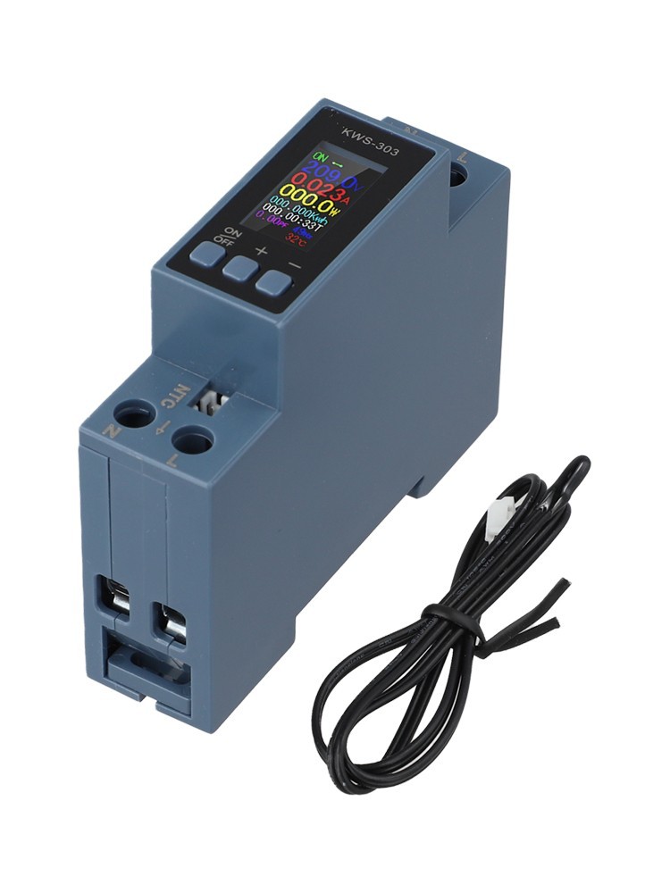 DIN Rail Compatible KWS303 Multifunctional Power Meter for Efficient Use