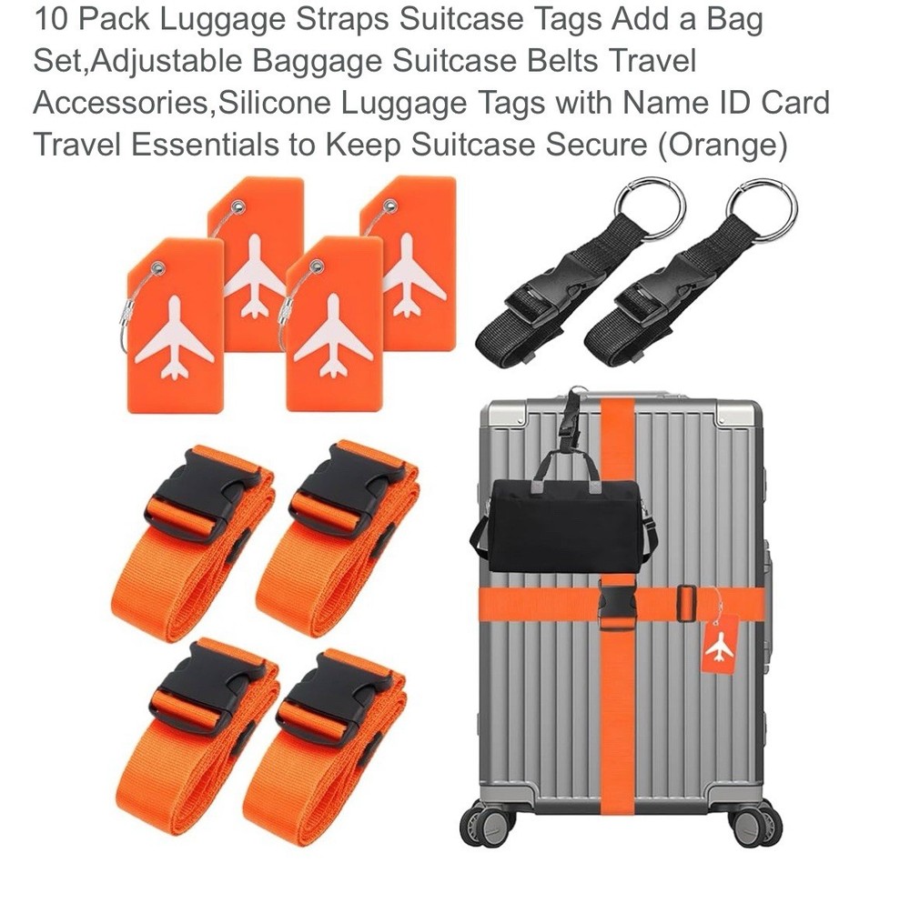 10 Pack Luggage Scraps Suitcase Secure