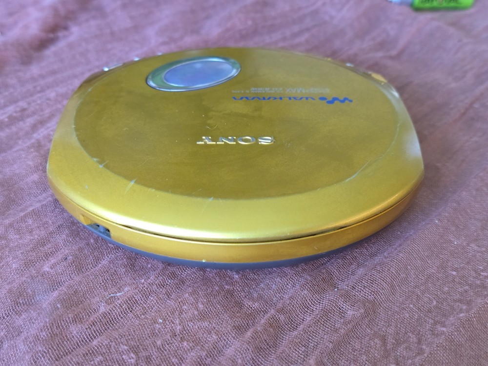 Sony Walkman D-E350 Portable CD Player ESP MAX Gold Tested Working