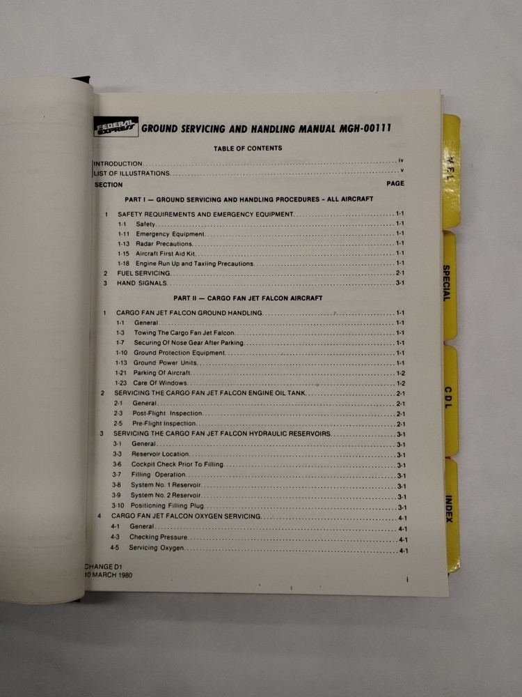 Federal Express 727 Minimum Equipment List & Configuration Deviation List-Origin
