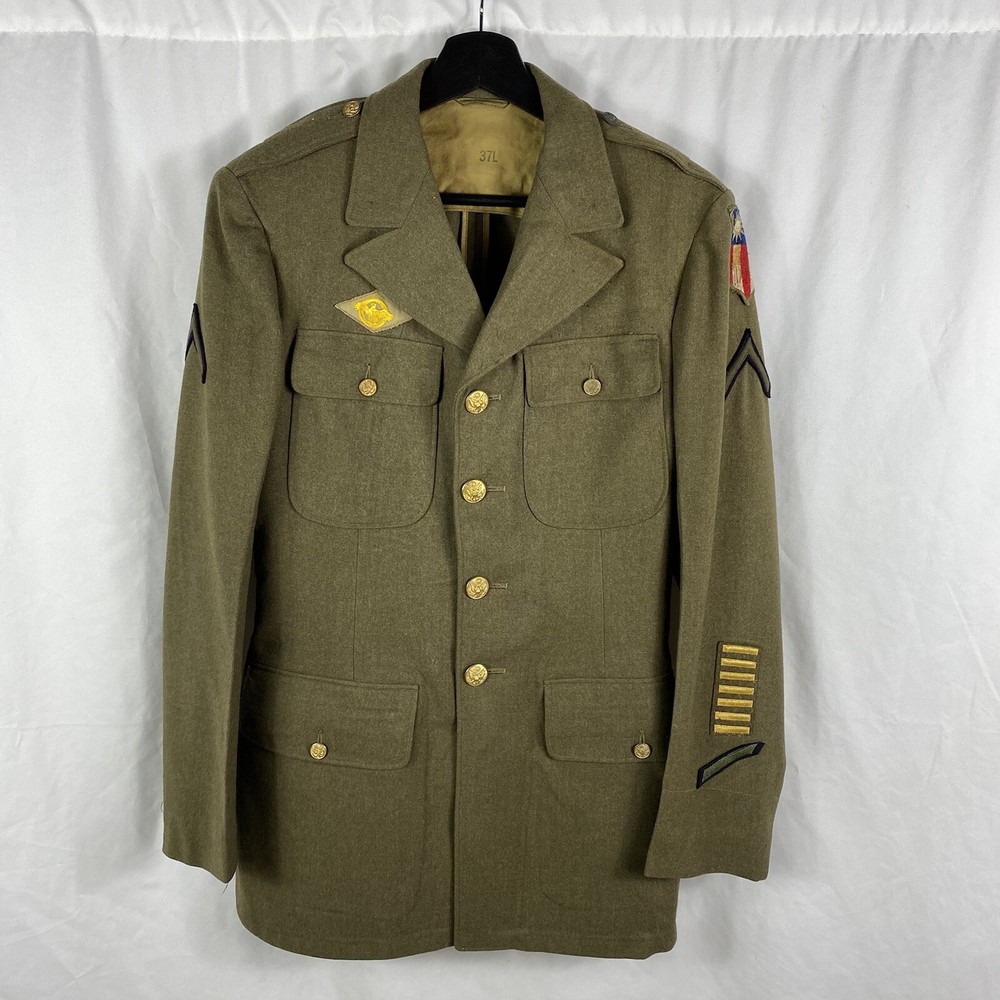 Original WWII US Army Uniform CBI Patched Pacific