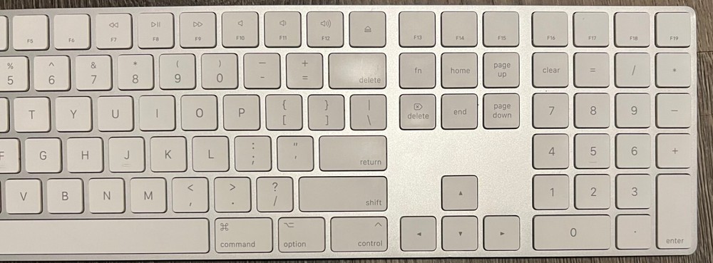 Apple Magic Wireless Keyboard Replacement White KEYCAPS KEYS (MQ052LL/A) (A1843)