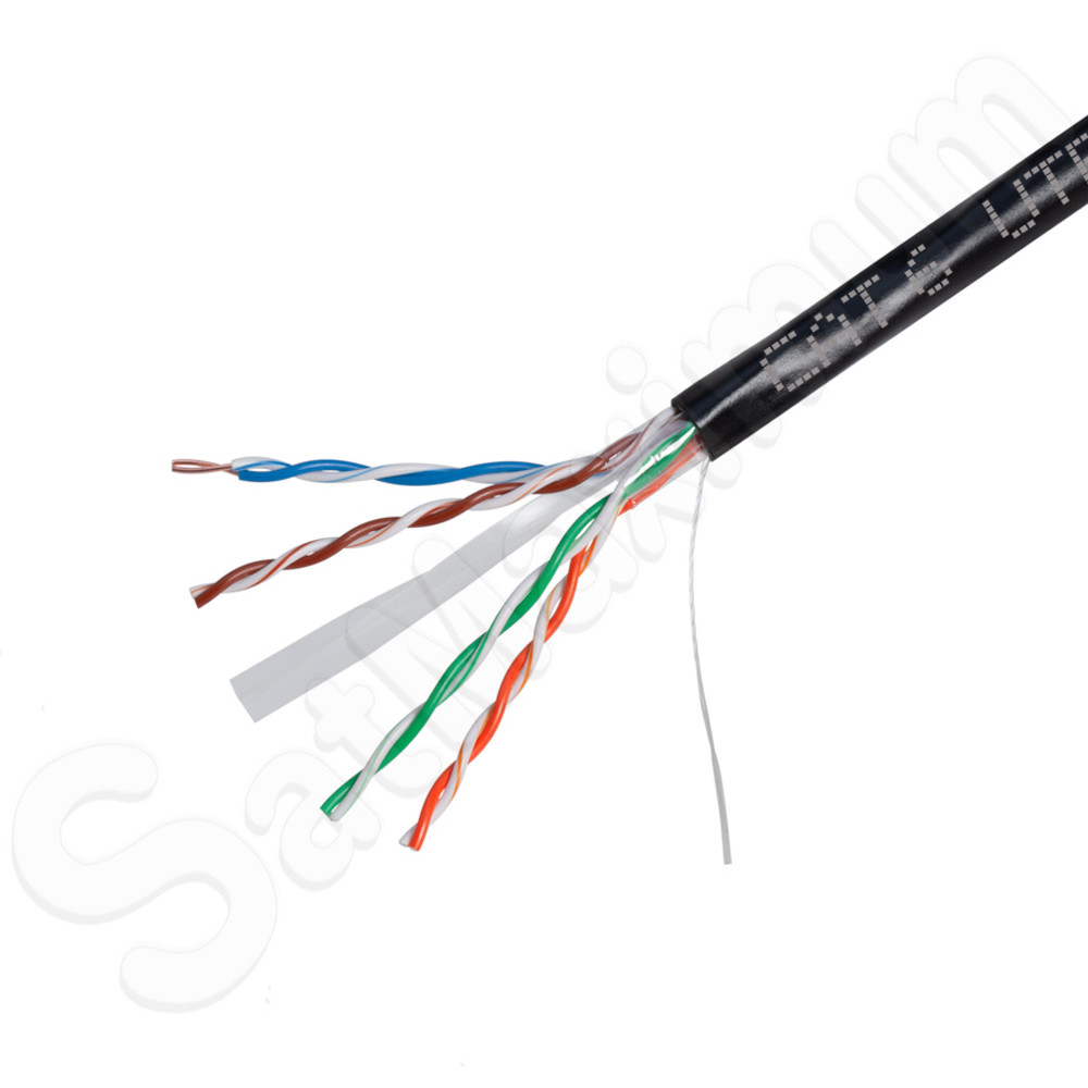 OUTDOOR Cat6 Cable Waterproof 1000ft Direct Burial Ethernet 23AWG 500ft Solid