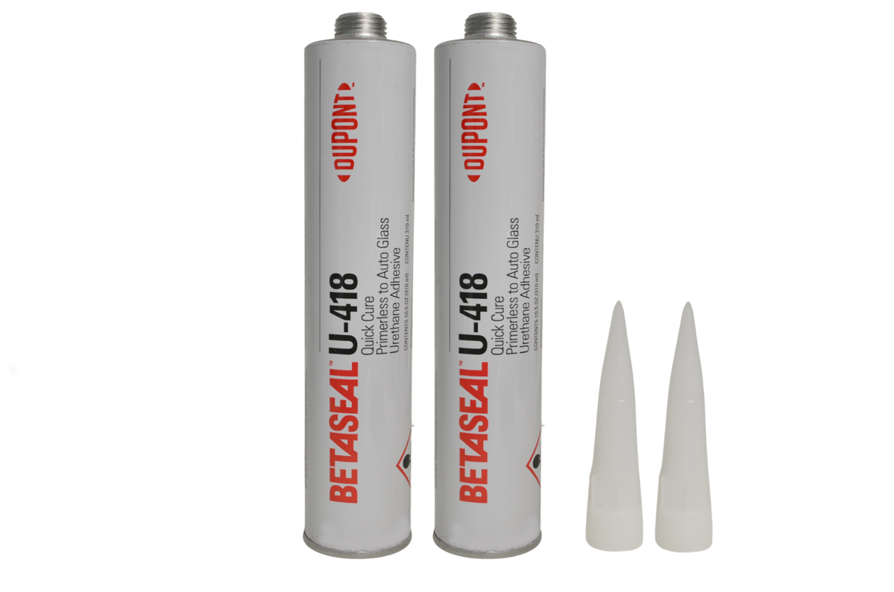 (2) Tubes U-418 Dow Auto Glass /Adhesive/Urethane-Primerless 10.5oz 310ml