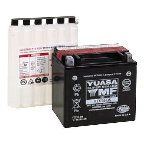 Yuasa - YUAM3RH4S - Maintenance Free Battery, YTX14-BS