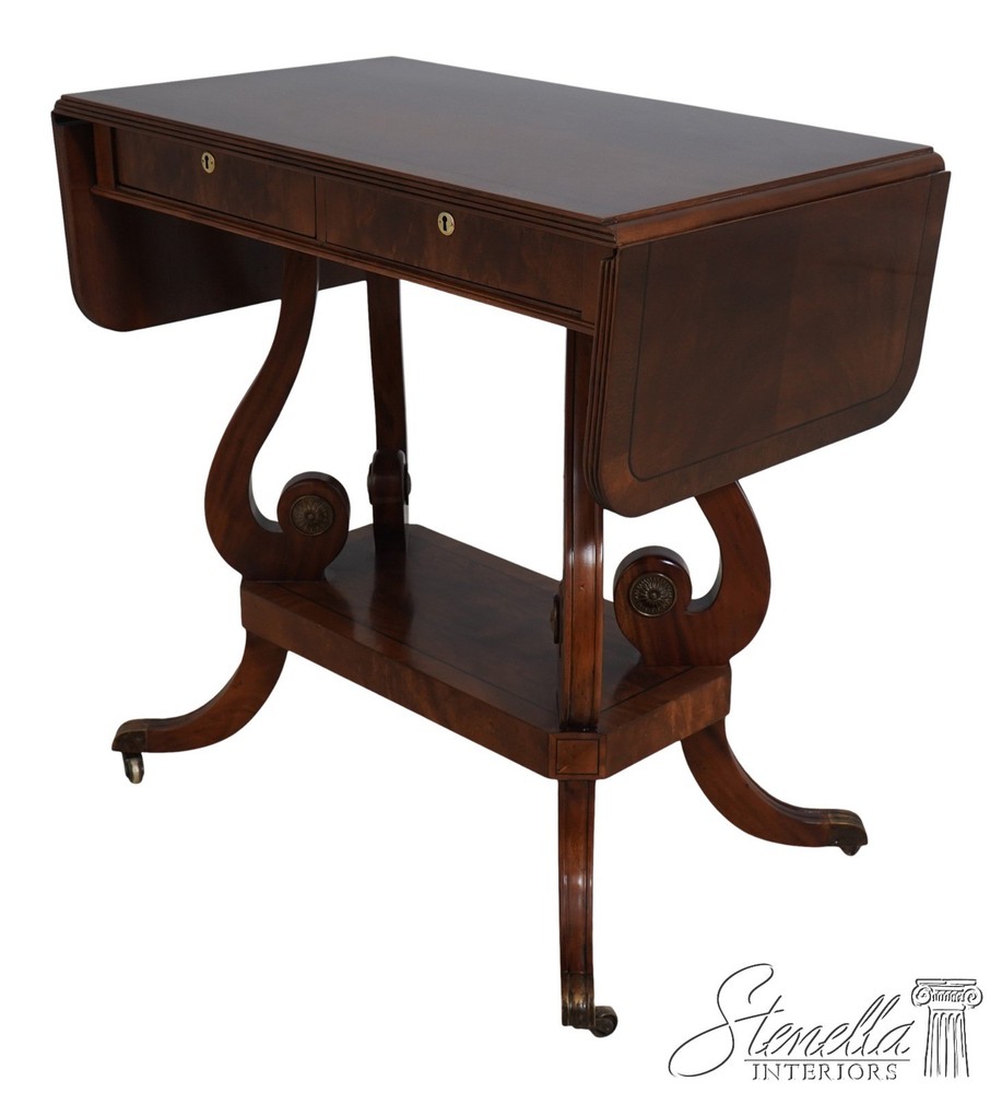 L65526: THEODORE ALEXANDER Attributed Drop Side Regency Mahogany Server
