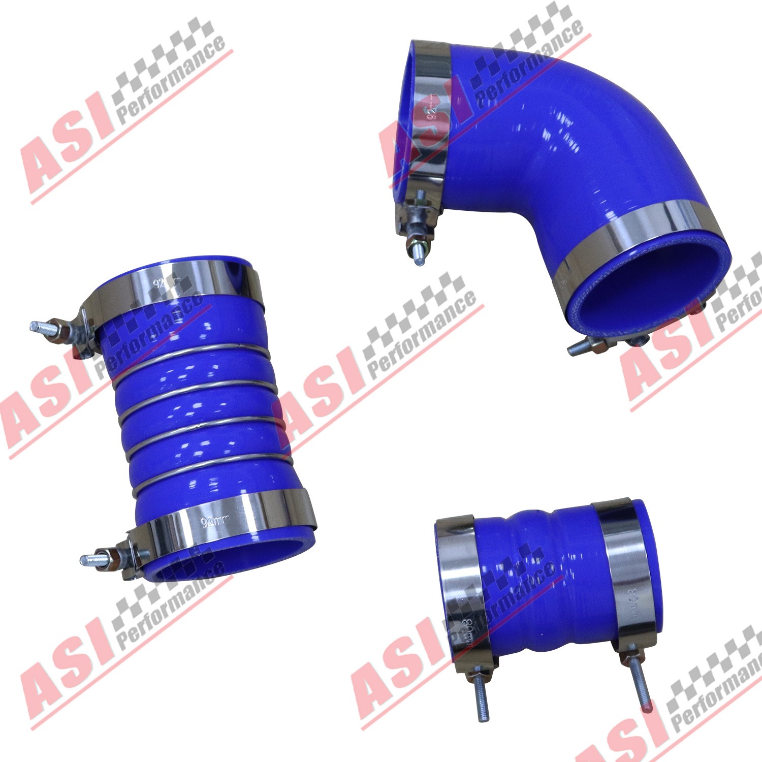 Silicone Hose Kit W/ Stainless Clamps For GM 6.6L LBZ LMM Duramax 2006-2010 NEW