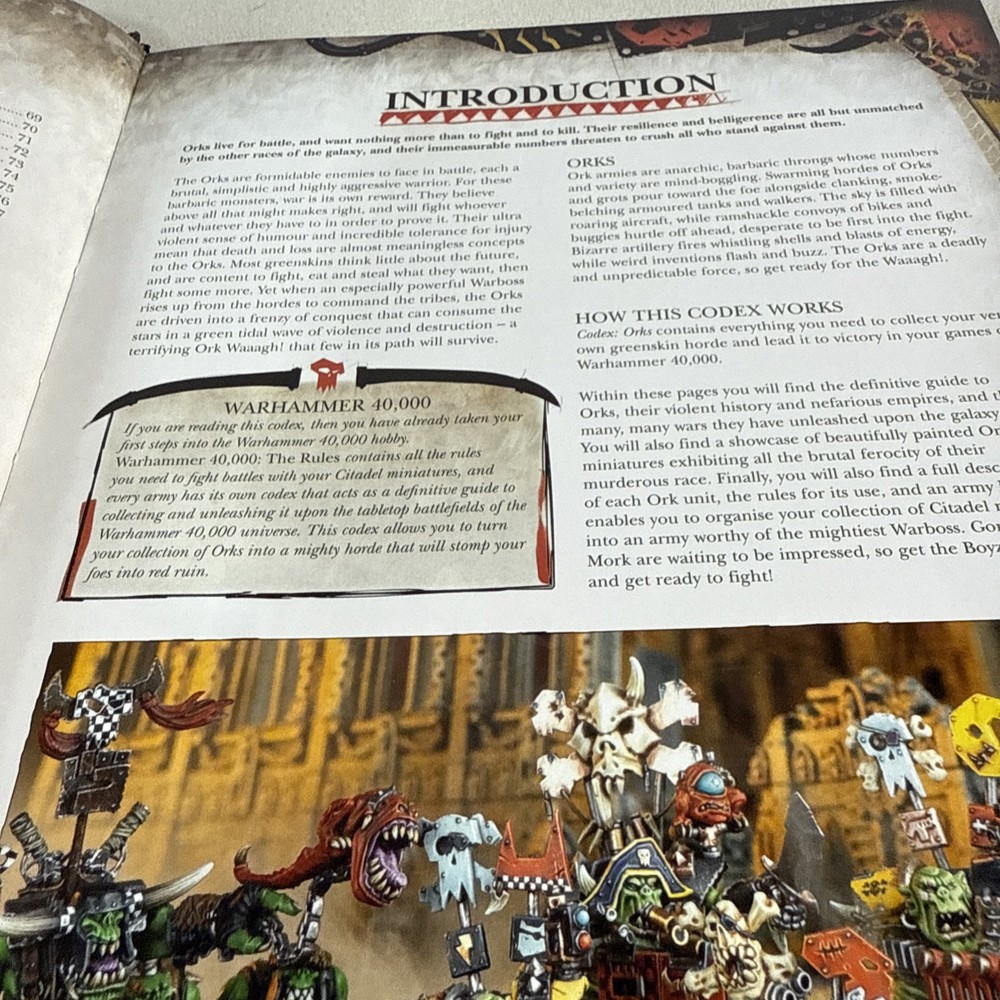 Warhammer 40K Codex: Orks (2018) Games Workshop Hardback Book 8th Ed.