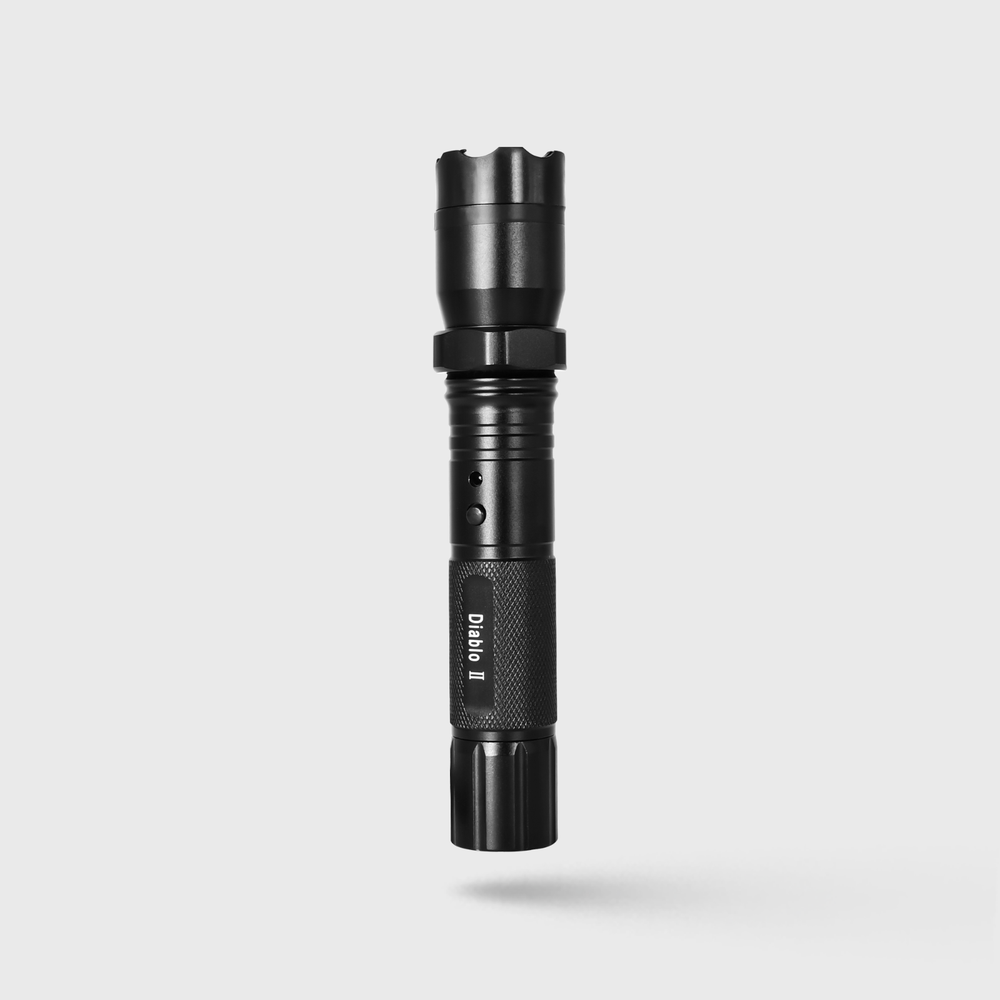 Stun Gun Diablo 2 with Flashlight | 320 Lumen and 3-Function Light