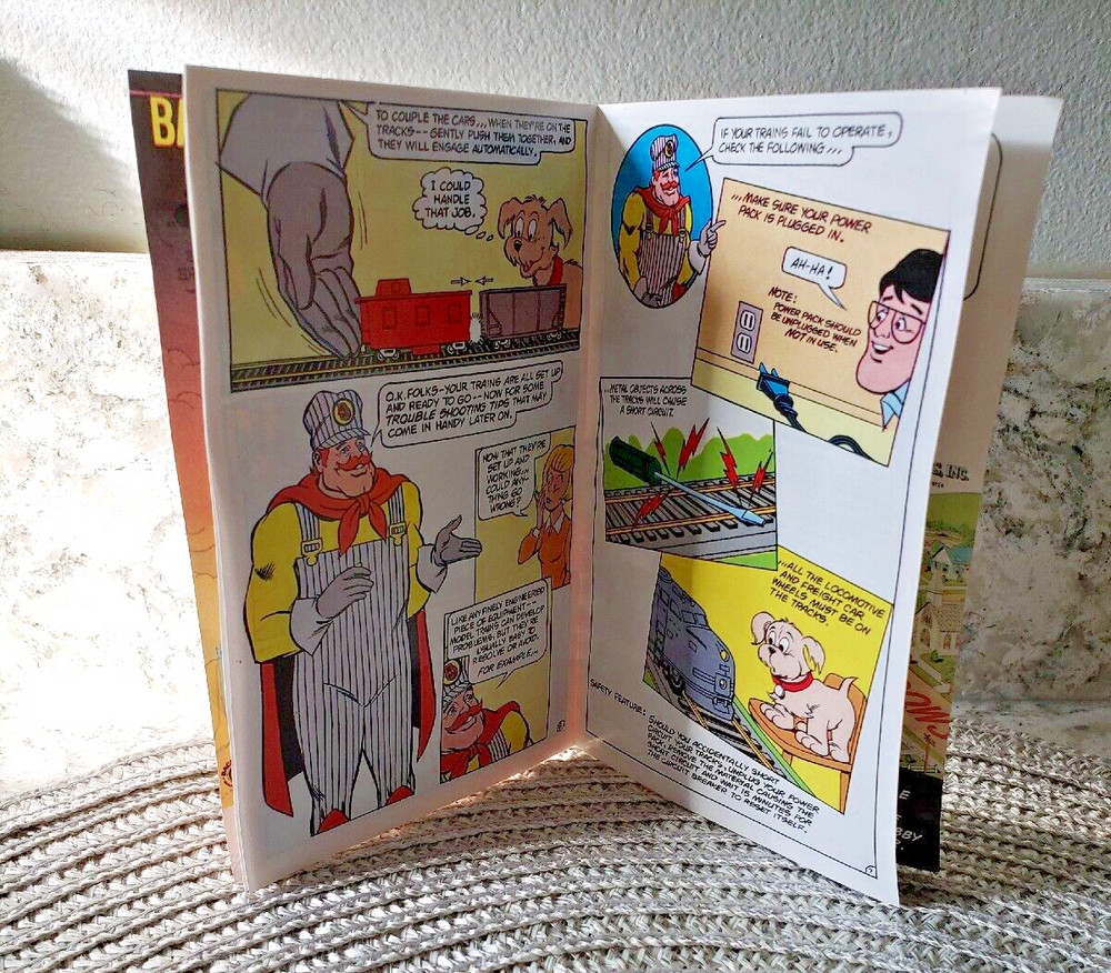 "BachMan, The Master Railroader" Comic Book Train Set Instruction Manual