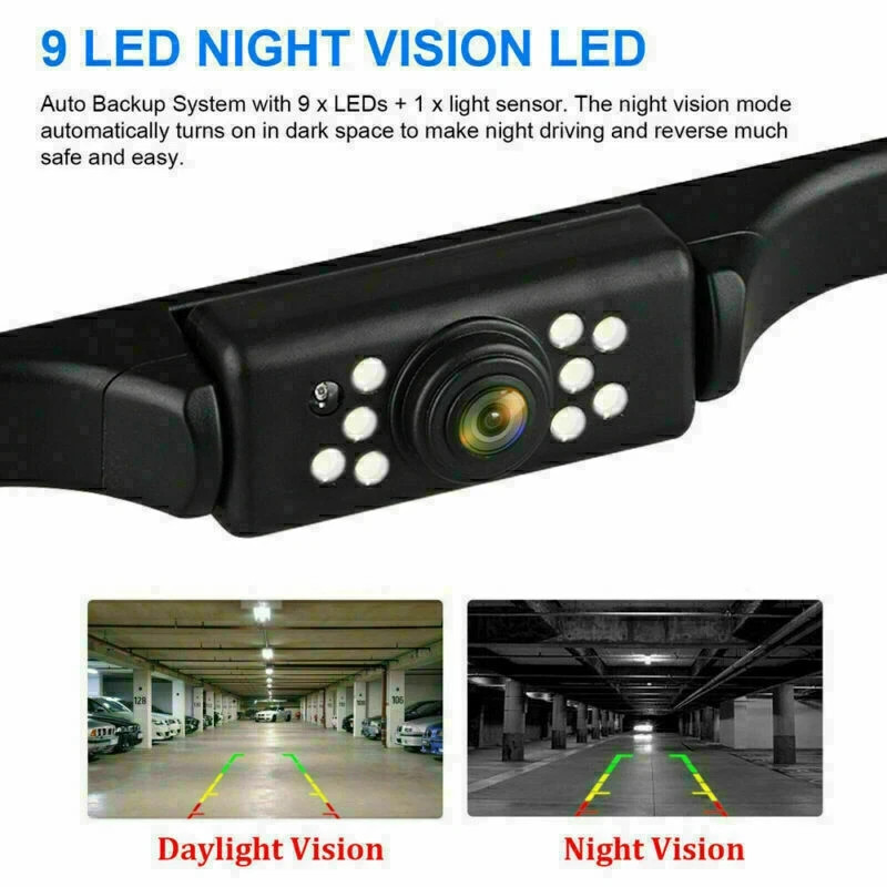4.3" - Backup Camera Mirror Car Rear View Reverse Night Vision Parking System