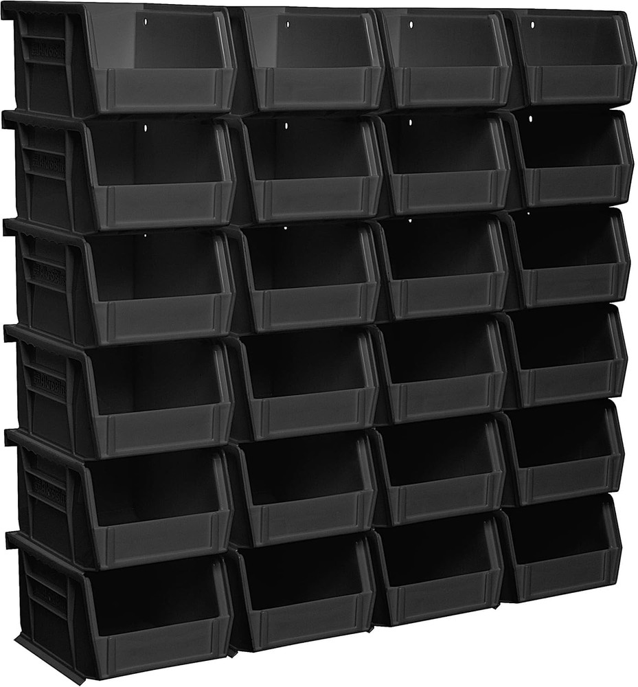 30210 AkroBins Plastic Storage Bins Space-Saving Stackable Bins Garage Pantry