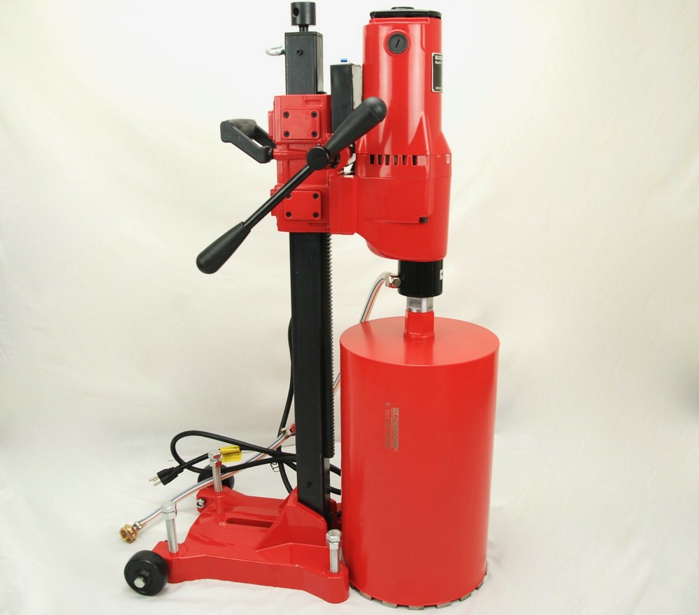 10Z1RB BLUEROCK ® CONCRETE CORE DRILL 2 SPEED W/ ROLLING BASE STAND + 2 BITS