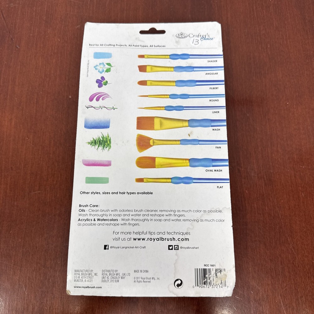 Crafter's Choice Variety Brush Value Set-15/Pkg