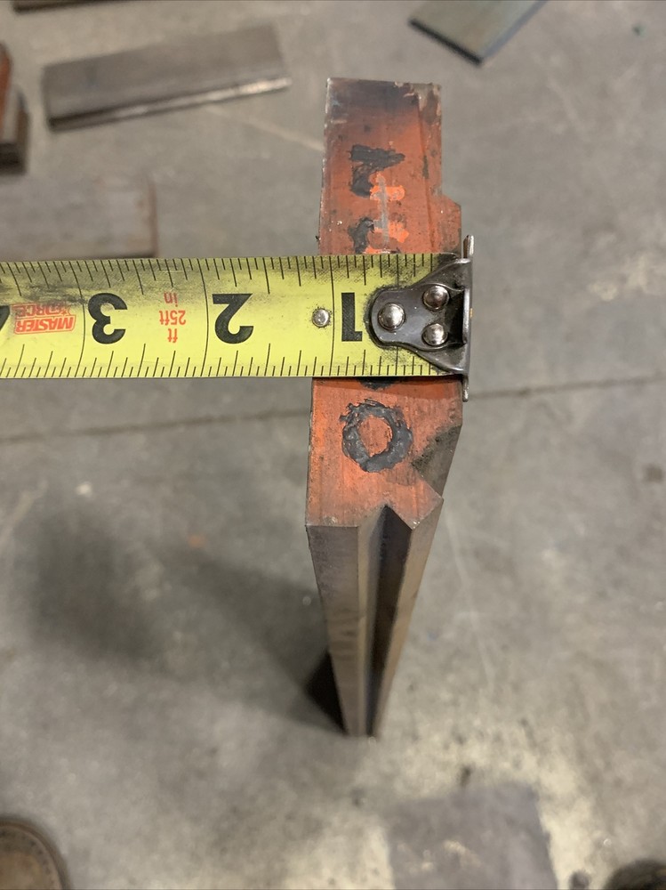 24” Bottom Press Brake Die Used Tooling