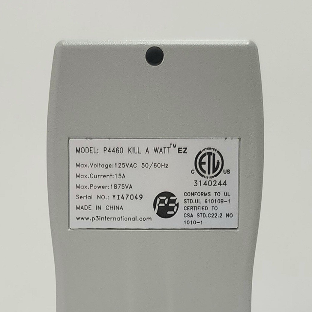 Kill A Watt EZ Electricity Usage Monitor Energy Audit P3 International P4460