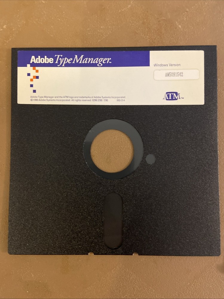 Adobe Type Manager for Windows Media 1990