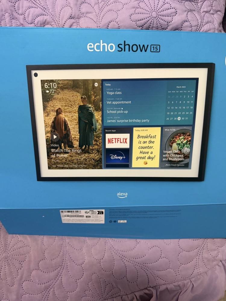 Amazon Echo Show 15 – Smart Display w/ Alexa  With Box