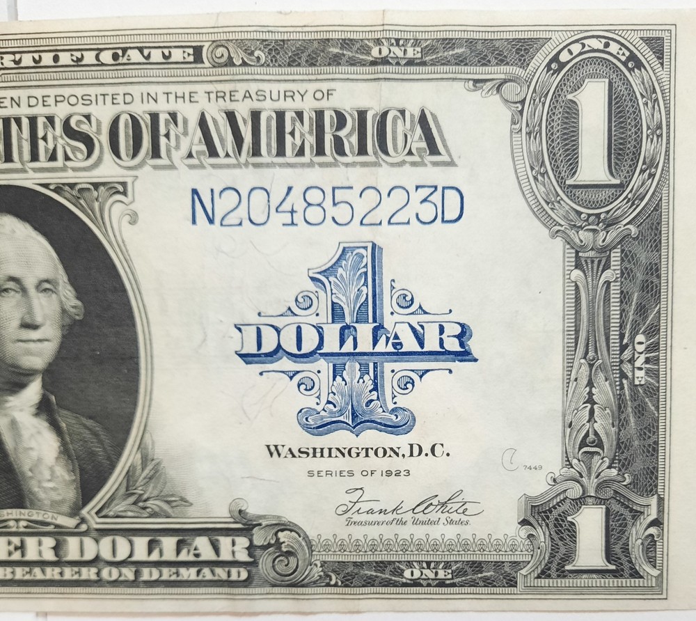 1923 One Dollar Silver Certificate Large Size Note FR-237 About Uncirculated