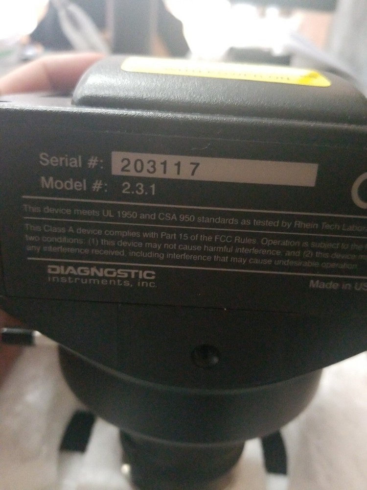 SPOT RT SLIDER DIAGNOSTIC INSTRUMENTS 2.3.1 Camera, Data Cable & Interface Card