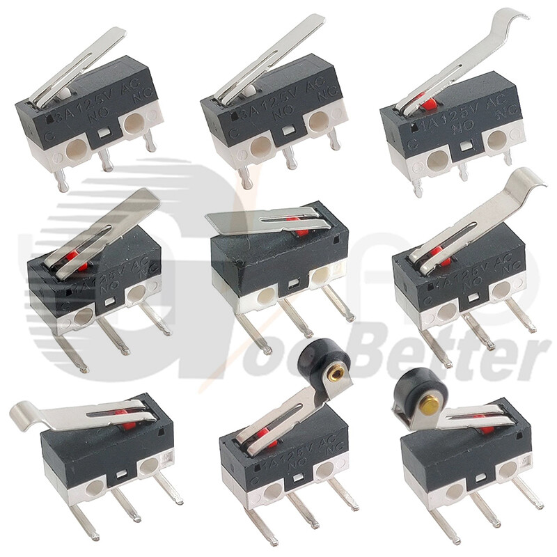 Limit Switch Long Curved Roller Lever Snap Action Micro Limit Switches 250V 5A