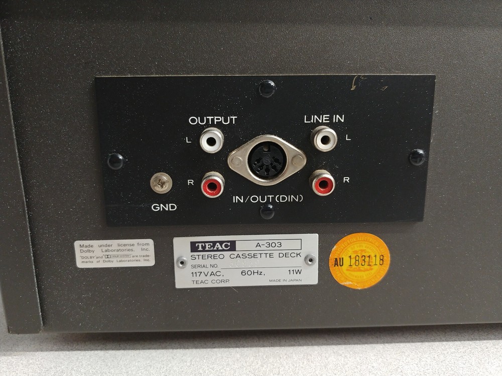 Teac A-303 Stereo Cassette Deck