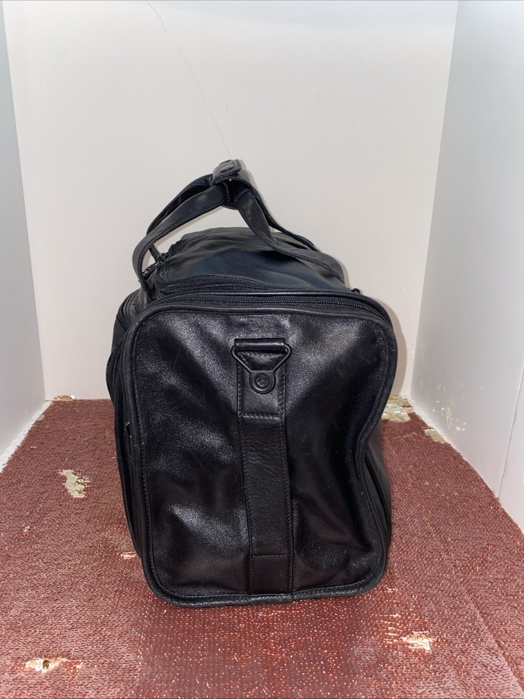 Tumi Black Napa Leather Duffle Medium