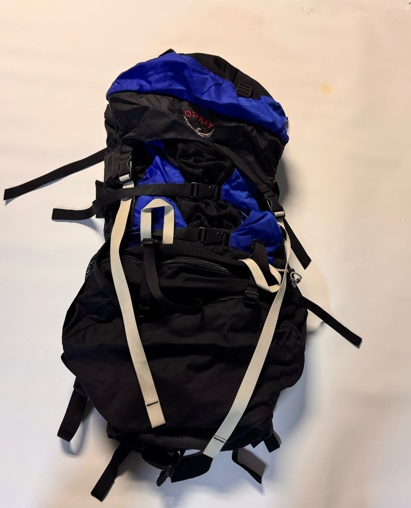 VTG RARE Osprey Aether 90 Hiking Backpack Frame Black & Blue With Large Frame