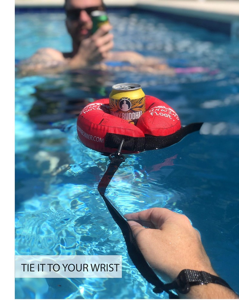 Human Bobber Inflatable Floating Drink Holder for Pool Drink Float bar float...