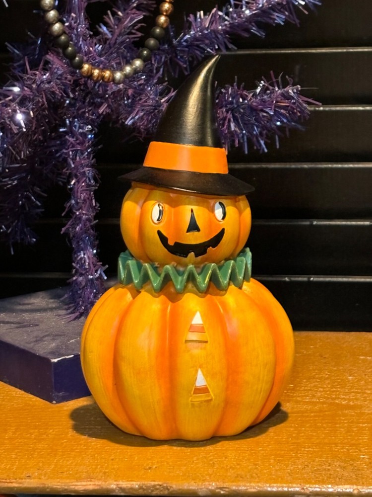 Grubby Primitive Rustic Fall Summer Halloween Fall Freddy Pumpkin Doll 14 1/2”