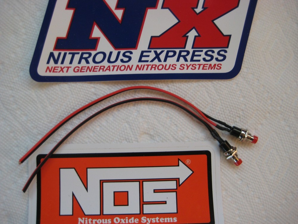 1 MINI NITROUS MOMENTARY PUSH BUTTON SWITCH RED(LINE-LOCK-TRANSBRAKE-PURGE)