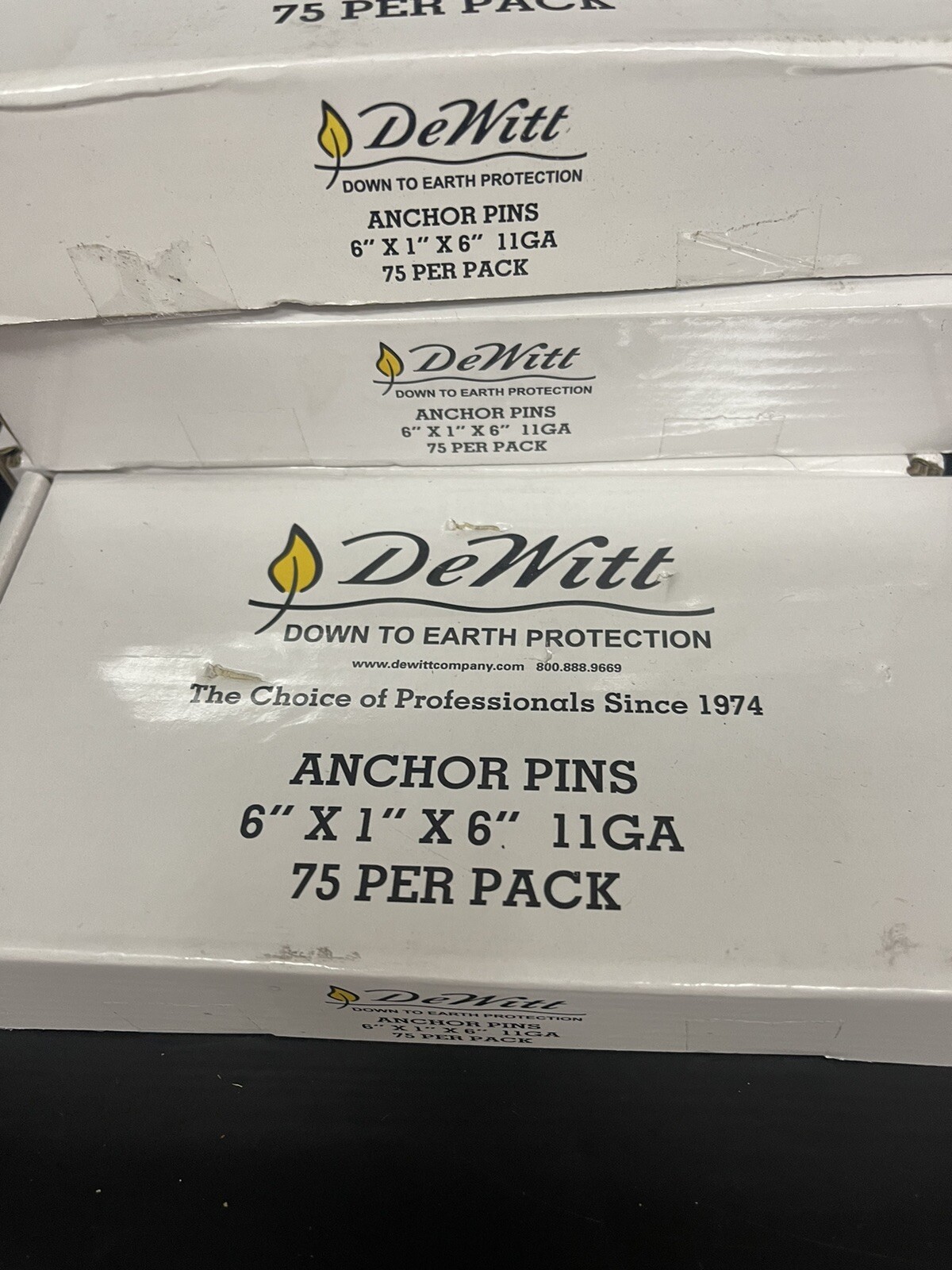 Dewitt 6" X 1" X 6" 11 GA Anchor Pins 75 Pk (81405) FS Qty:2