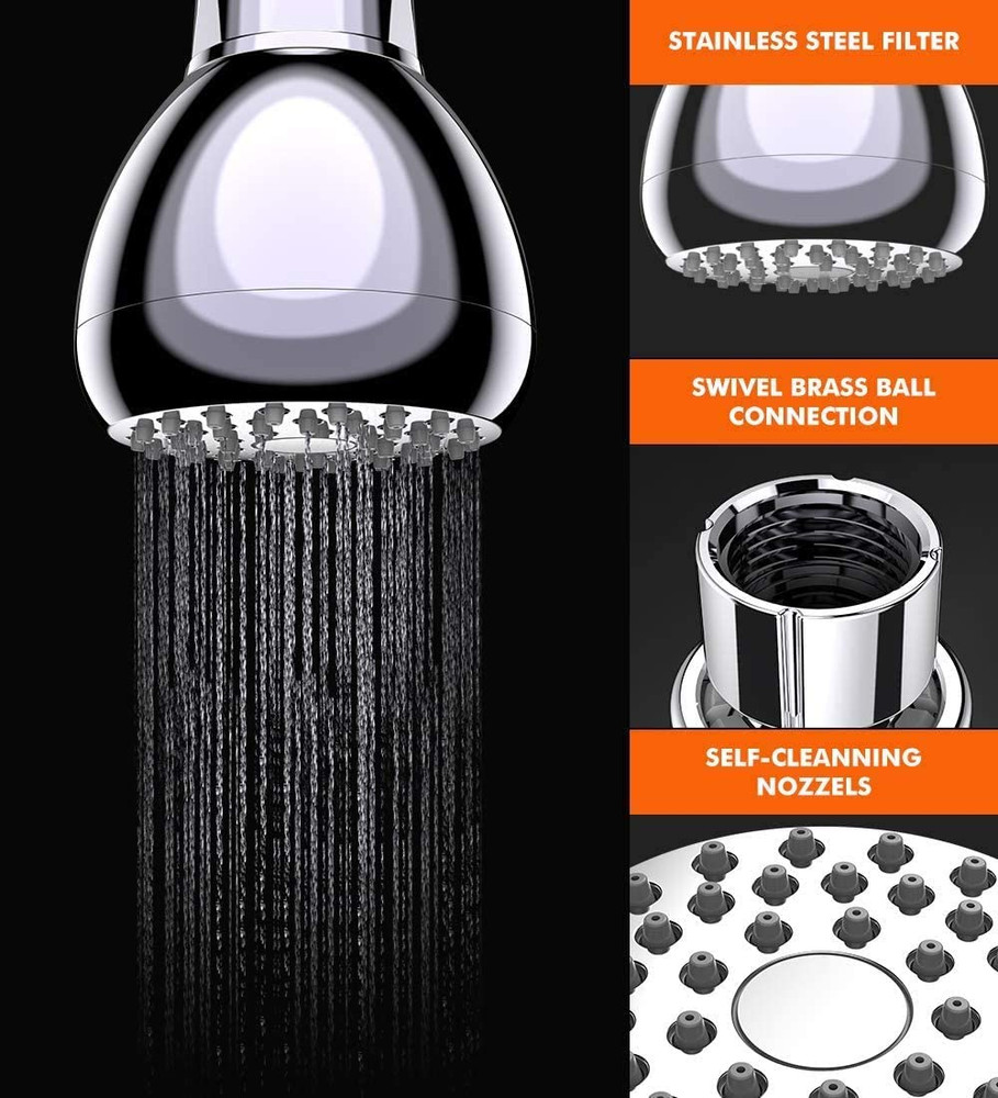 High Pressure Shower Head, 3 Inch Showerhead2. 1