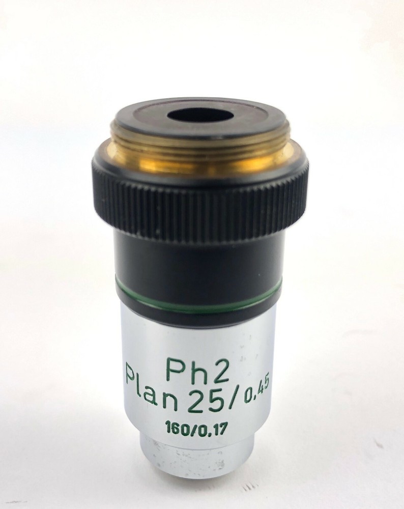 Carl Zeiss Microscope Objective Ph2 Plan 25x , 0.45 Tested & REFURBISHED