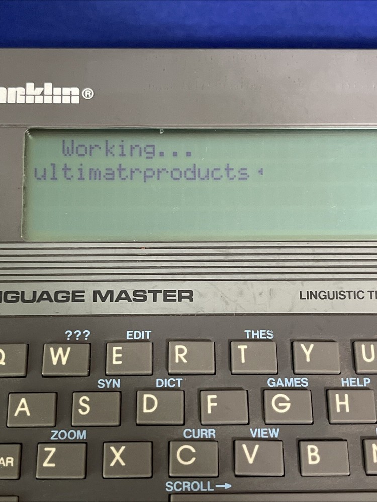 Franklin Language Master™️ Dictionary & Thesaurus LM2000B 📖1987🔥🔥🔥