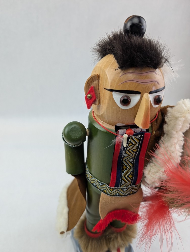 Steinbach Nutcracker Chief Black Hawk Germany AS IS Missing Parts