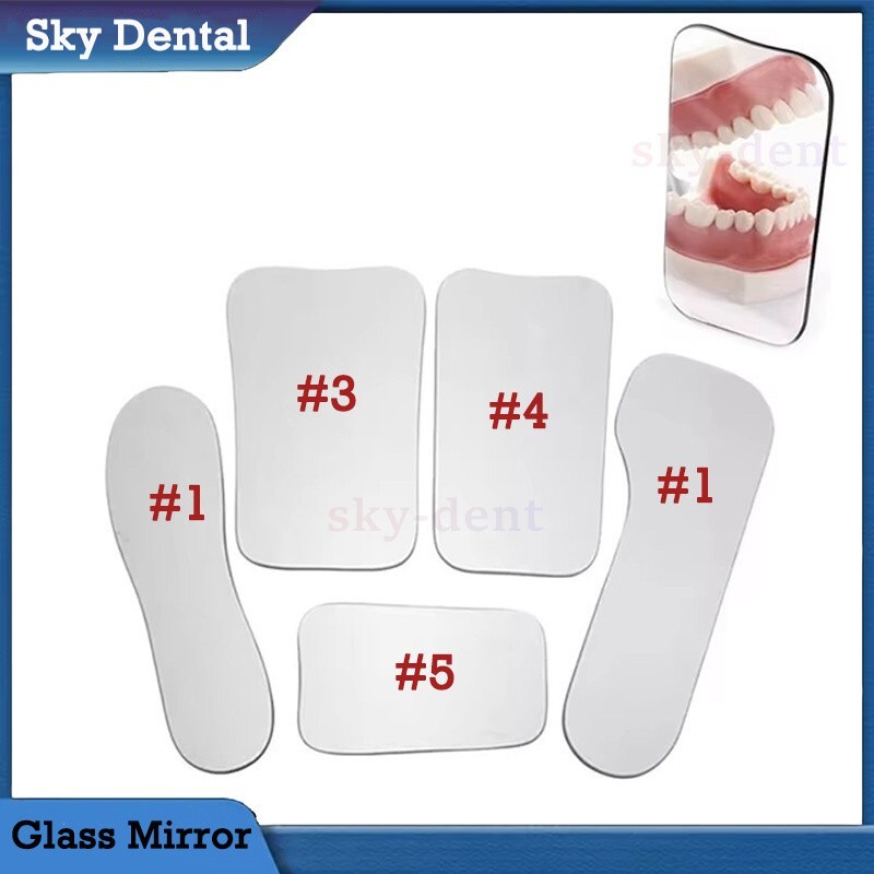 Dental Orthodontic Intraoral Photographic Occlusal Double-sided Glass Mirror 1pc