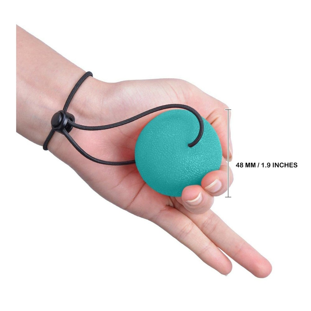 AdorePro Secure Stress Ball On String Squeeze Ball Hand Physical Therapy Relief