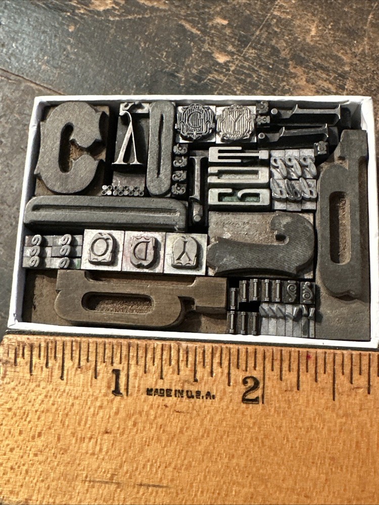 Printing Blocks “ Ornamental Borders Dingbats” Variety #LA