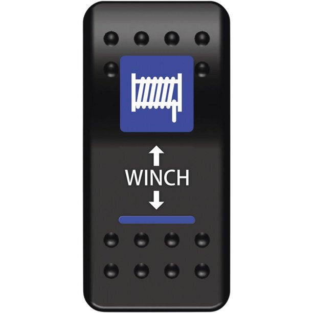 UTV LED DOUBLE POLE IN DASH WINCH ROCKER SWITCH