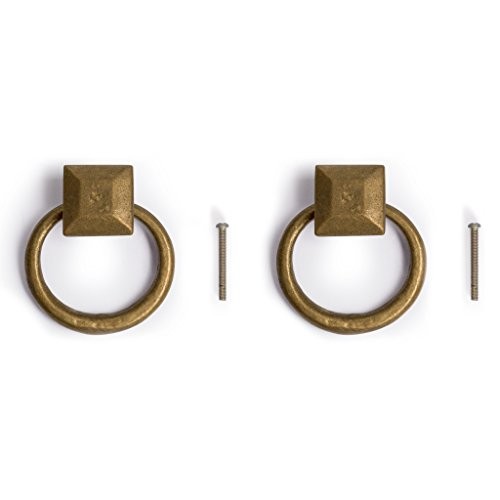 "Peg and Ring Pulls 2 Inches - Set of 2 - Architectural, Interior Design,