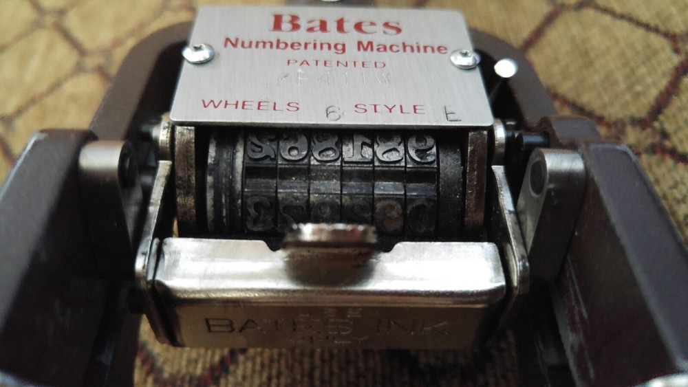 GBC Bates Numbering Machine 7AMULT 6 Wheels Style E