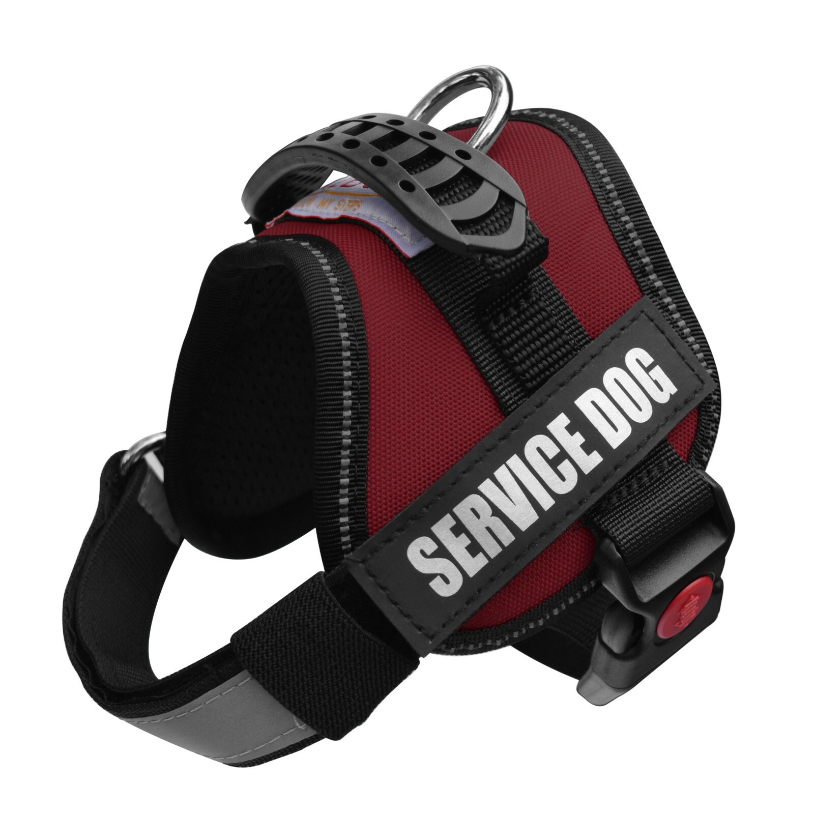 ALBCORP Reflective Service Dog Vest Harness, Woven Nylon with Adjustable Straps