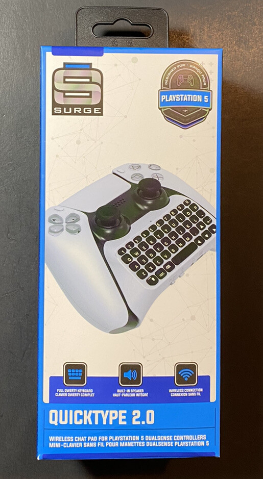Surge Wireless Chat Pad for PS5 [ Quicktype 2.0 ] NEW